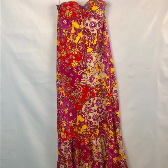 Energie Dresses & Skirts - Energie Floral Maxie  Strapless Dress